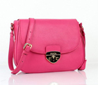 Top Quality Prada Lamsbskin Leather Flap Shoulder Bag YZ8827 Rosy YZ8827