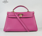Hermes Kelly 35cm Togo Leather Bag Peachblow 6308 Gold Hardware 6308