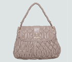 Miu Miu Tote Flap Bags Matelasse Nappa Leather 90290 Grey 90290