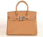 Hermes Birkin togo leather 30CM togo in Camel with Silver hardware H30BJCS