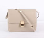 Top Quality Celine Classic Lambskin Large Box Bag Calf Leather 80088 Apricot 80088