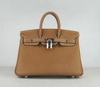 Birkin 25CM Light Coffee (Silver) HBK25CS002