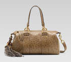 'smilla' medium boston bag with removable fur tail 269928 EJO6T 2367