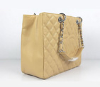 Chanel Handbags Beige Caviar Leather with Silver Hardware 50995 A50995