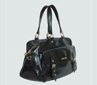 Miu Miu Shiny Leather Tote Bags 90263 Black 90263