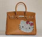 Hermes Birkin Hello Kitty 35CM Togo Leather Bag Light Coffee HK0001 HK0001