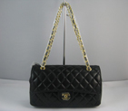 Chanel Black color with Gold chain A1112BG