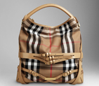 LARGE CHECK MULTIPLE BUCKLE HOBO 38061321