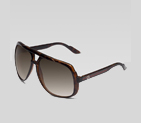 large aviator sunglasses with G detail and signatu 238122 J1691 2302