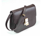 Celine Classic Box Large Flap Bag Deep Coffee 80077