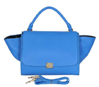 Fashion Celine Trapeze Bags Calf Leather C008 Blue C008